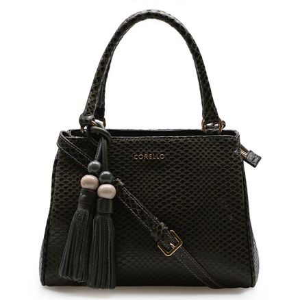 Bolsa Tote - Couro Python Verde