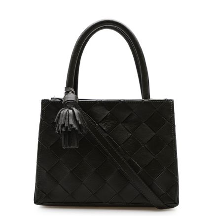 Bolsa Mini Tote Tressê - Couro Oliva