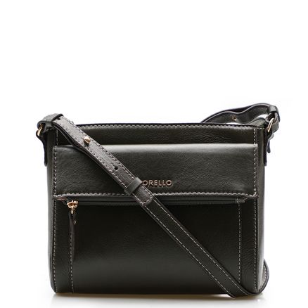 Bolsa Transversal Feminina - Couro Oliva