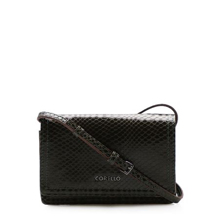 Bolsa Transversal Feminina - Couro Python Verde