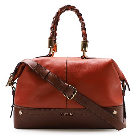 Bolsa Tote - Couro New Floater Laranja