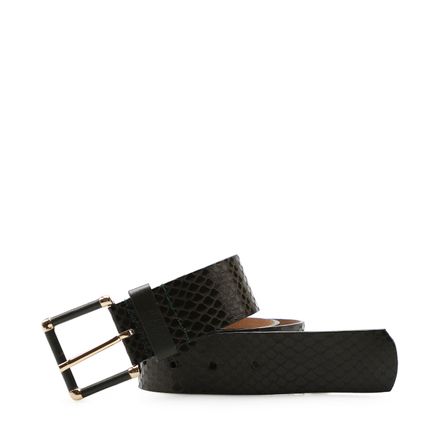 Cinto Feminino - Couro Python Verde