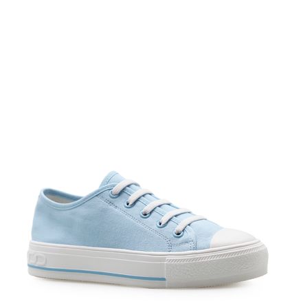 Tênis Feminino Colore Elástico - Lona Azul