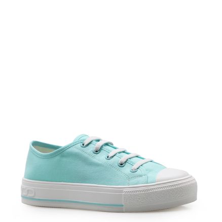 Tênis Feminino Colore Elástico - Lona Verde