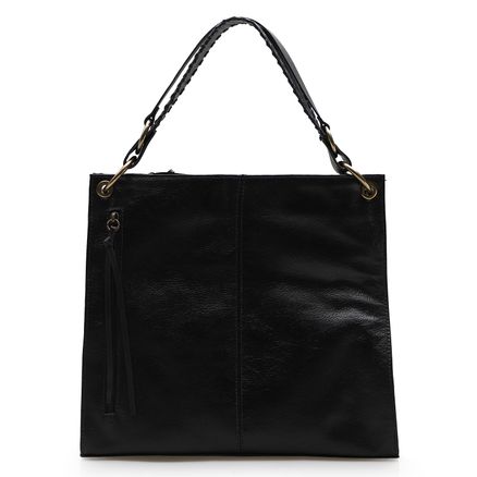 Bolsa De Ombro Cátia - Couro Preto