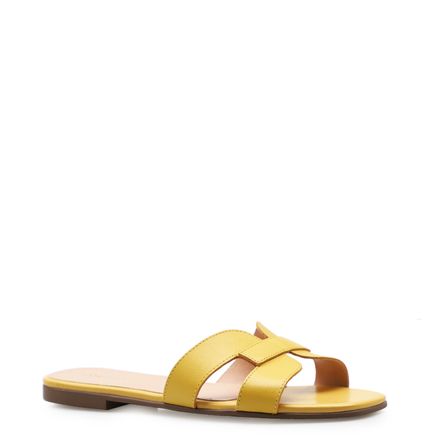Rasteirinha - Couro Amarelo