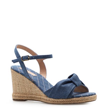 Anabela Jeans - Tecido Azul