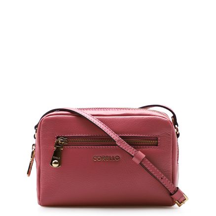 Bolsa Transversal Feminina - Couro New Floater Rosa