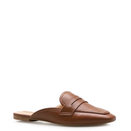 Mule Basic - Couro New Floater Marrom