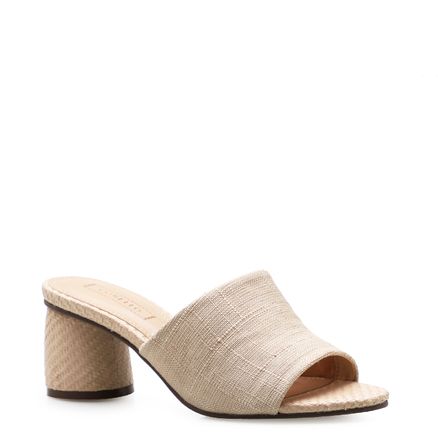 Mule Linho - Bege