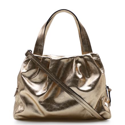 Bolsa De Mão Gold - Couro New Floater Dourado
