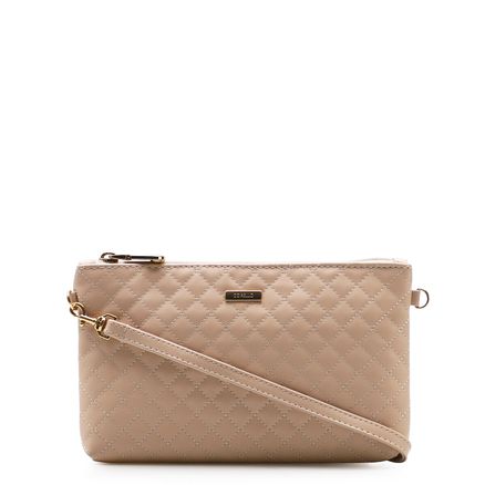 Bolsa Transversal Feminina Matelassê - Alternativo Bege