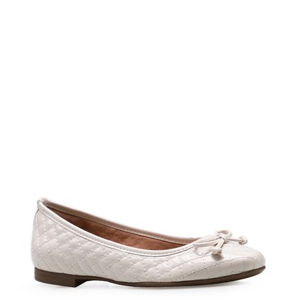 Sapatilha Matelassê - Alternativo Verniz Off White