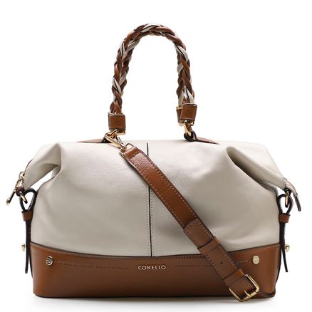 Bolsa Tote - Couro New Floater Off White