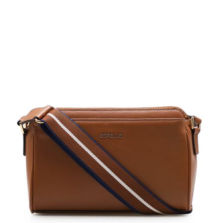 Bolsa Transversal Agnes - Couro New Floater Marrom