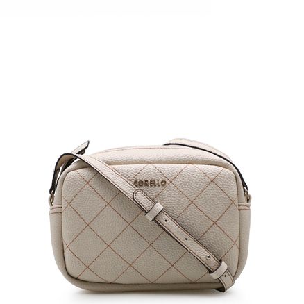 Bolsa Transversal Feminina Pesponto - Alternativo Off White