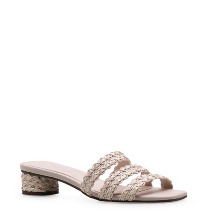 Mule Tiras Renda - Alternativo Off White