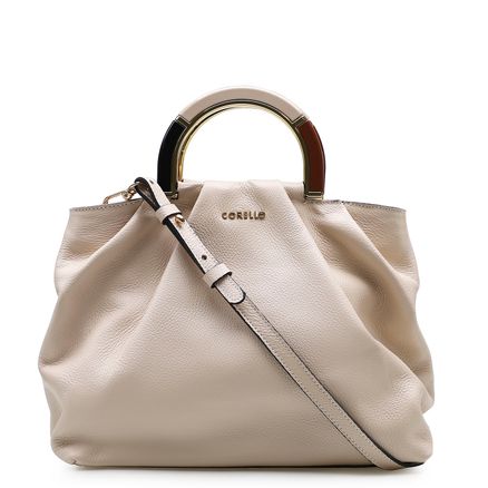 Bolsa De Mão Carla - Couro Floater Bege
