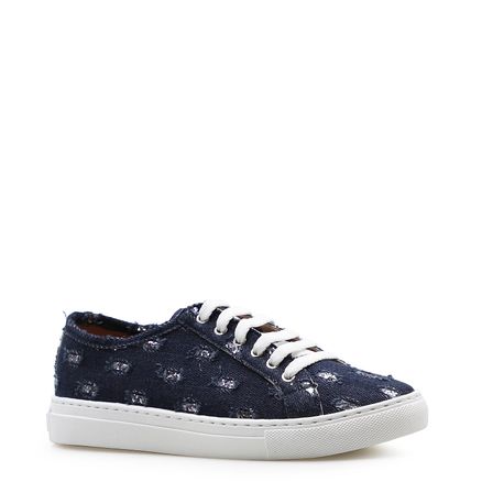 Tênis Feminino - Tecido Jeans Azul