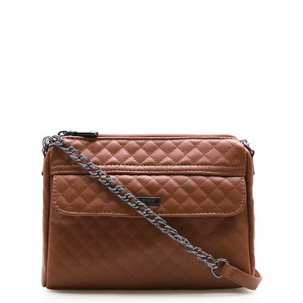 Bolsa Transversal Matelassê - Alt Marrom
