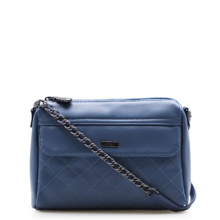 Bolsa Transversal Feminina Matelassê - Alternativo Azul