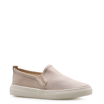 Slip On Feminino - Lona Bege