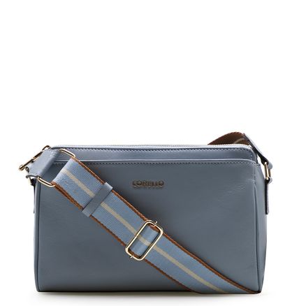 Bolsa Transversal Agnes - Couro New Floater Azul