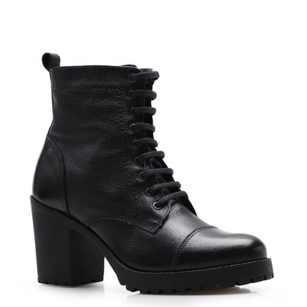 Bota Biker - Couro Preto