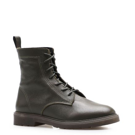 Bota Feminina Tratorada - Couro Verde