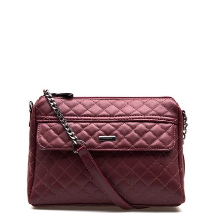 Bolsa Transversal Matelassê - Alt Vinho