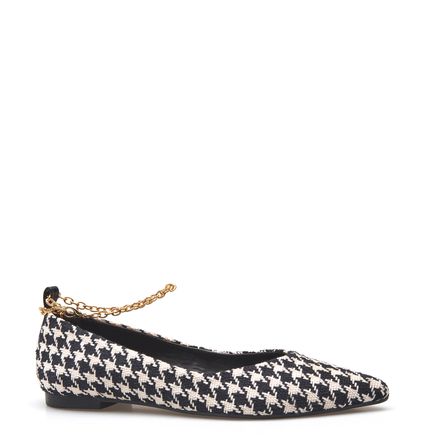Sapatilha Corrente - Couro Tweed