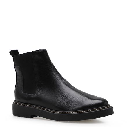 Bota Chelsea - Couro Preto