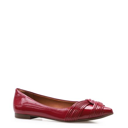 Sapatilha Knot Soft - Verniz Vermelho