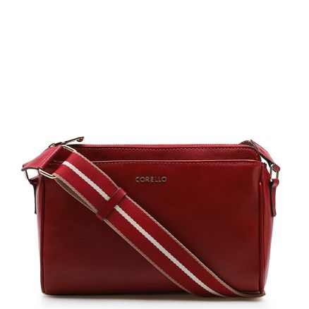 Bolsa Transversal Agnes - Couro New Floater Vermelho