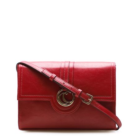 Bolsa Transversal Feminina - Couro Floater Vermelho