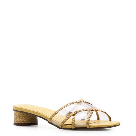 Mule Vinil - Amarelo