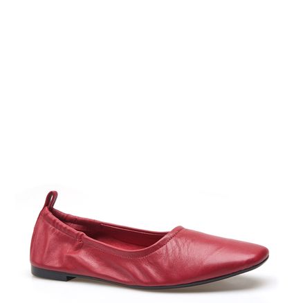 Sapatilha Ballerine - Couro Vermelho