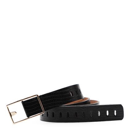 Cinto - Couro Lezard Preto