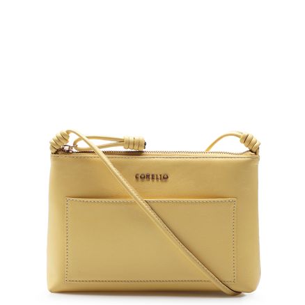 Bolsa Transversal - Couro Amarelo
