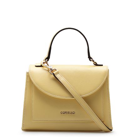 Bolsa De Mão - Couro Amarelo