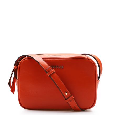 Bolsa Transversal - Couro Laranja
