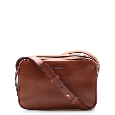 Bolsa Transversal - Couro Caramelo