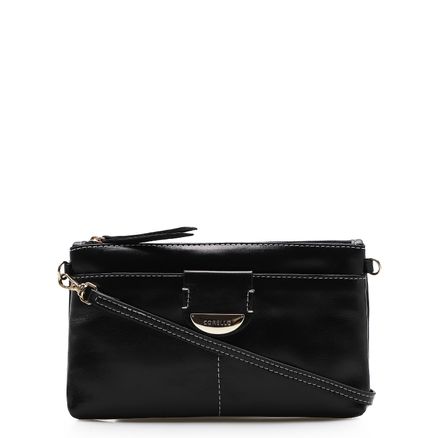 Bolsa Transversal - Couro Preto