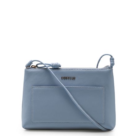 Bolsa Transversal - Couro Azul