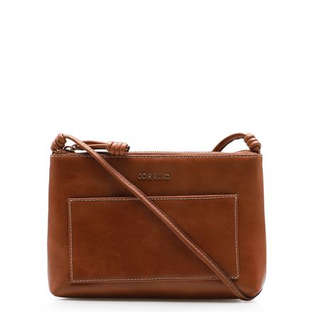Bolsa Transversal - Couro Caramelo