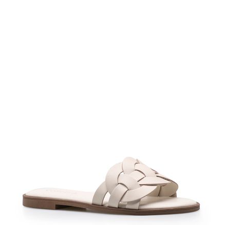 Rasteirinha Elo - Couro Off White