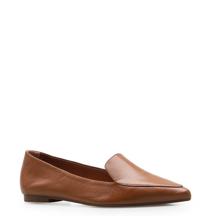 Sapatilha Slipper - Couro Marrom