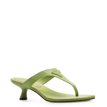 Mule Flip Flop - Couro Verde