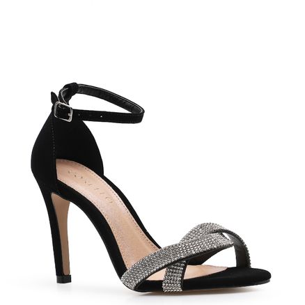Sandália Strass - Nobuck Alternativo Preto