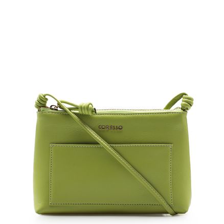 Bolsa Transversal - Couro Verde Limao